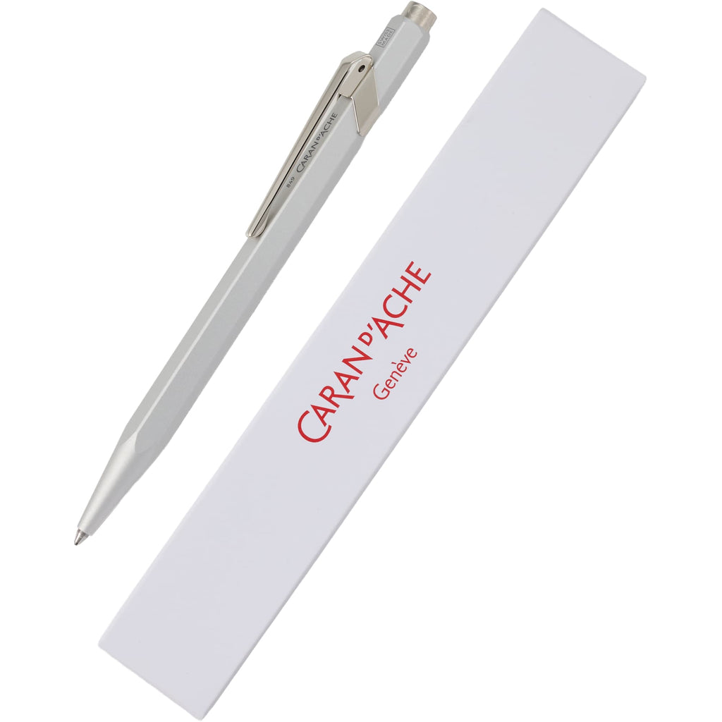 Caran d'Ache 849 Ballpoint Pen, Colormat-X Laser Engraving - Silver - Detail 3