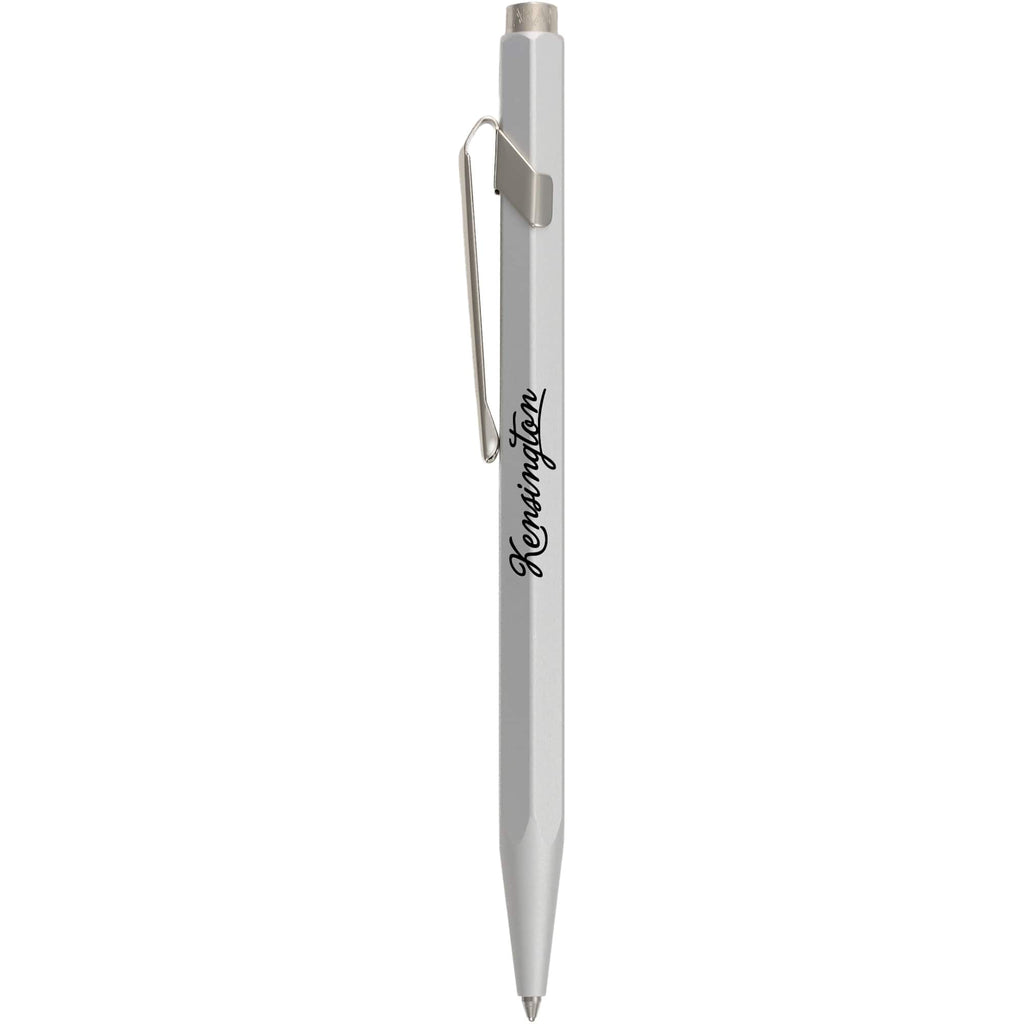 Caran d'Ache 849 Ballpoint Pen, Colormat-X Laser Engraving - Silver - Front