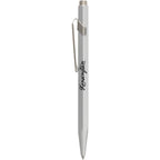 Caran d'Ache 849 Ballpoint Pen, Colormat-X Laser Engraving - Silver - Front