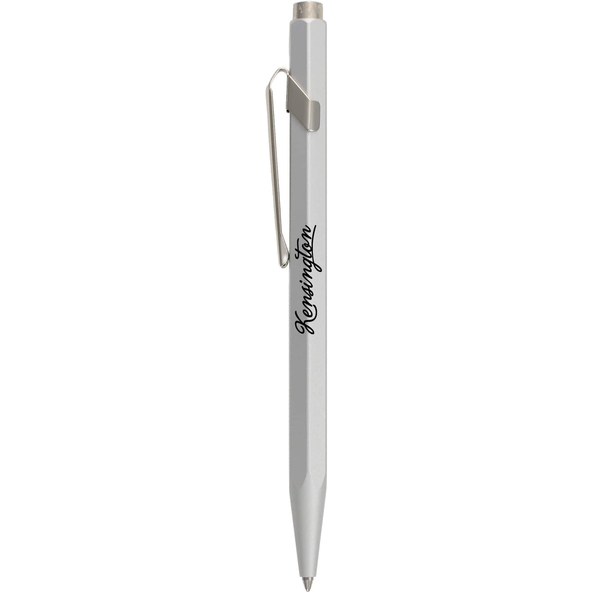 Caran d'Ache 849 Ballpoint Pen, Colormat-X Laser Engraving - Silver - Front