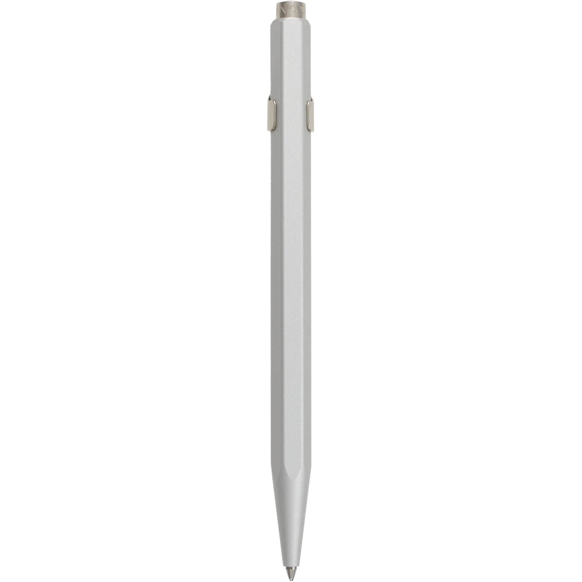 Caran d'Ache 849 Ballpoint Pen, Colormat-X - Silver - Back