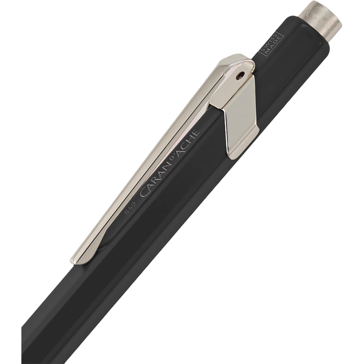 Caran d'Ache 849 Ballpoint Pen in Lacquered Colors - Black - Detail