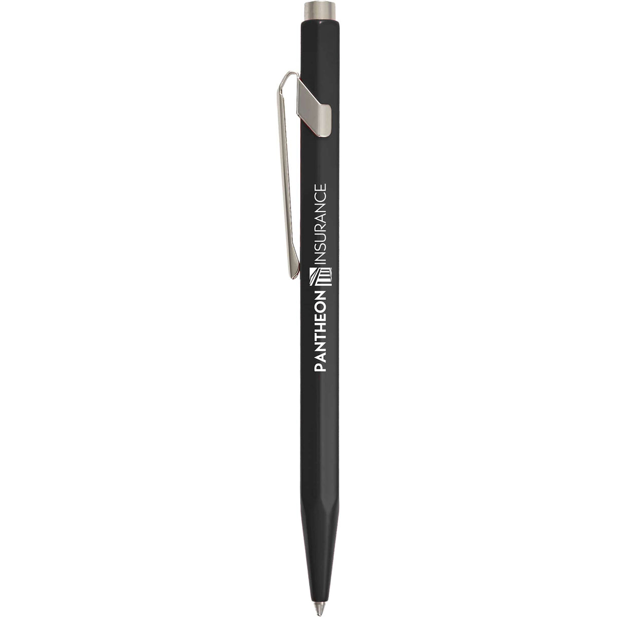 Caran d'Ache 849 Ballpoint Pen in Lacquered Colors - Black - Front