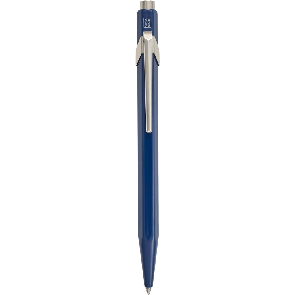 Caran d'Ache 849 Ballpoint Pen in Lacquered Colors - Dark Blue - Clip