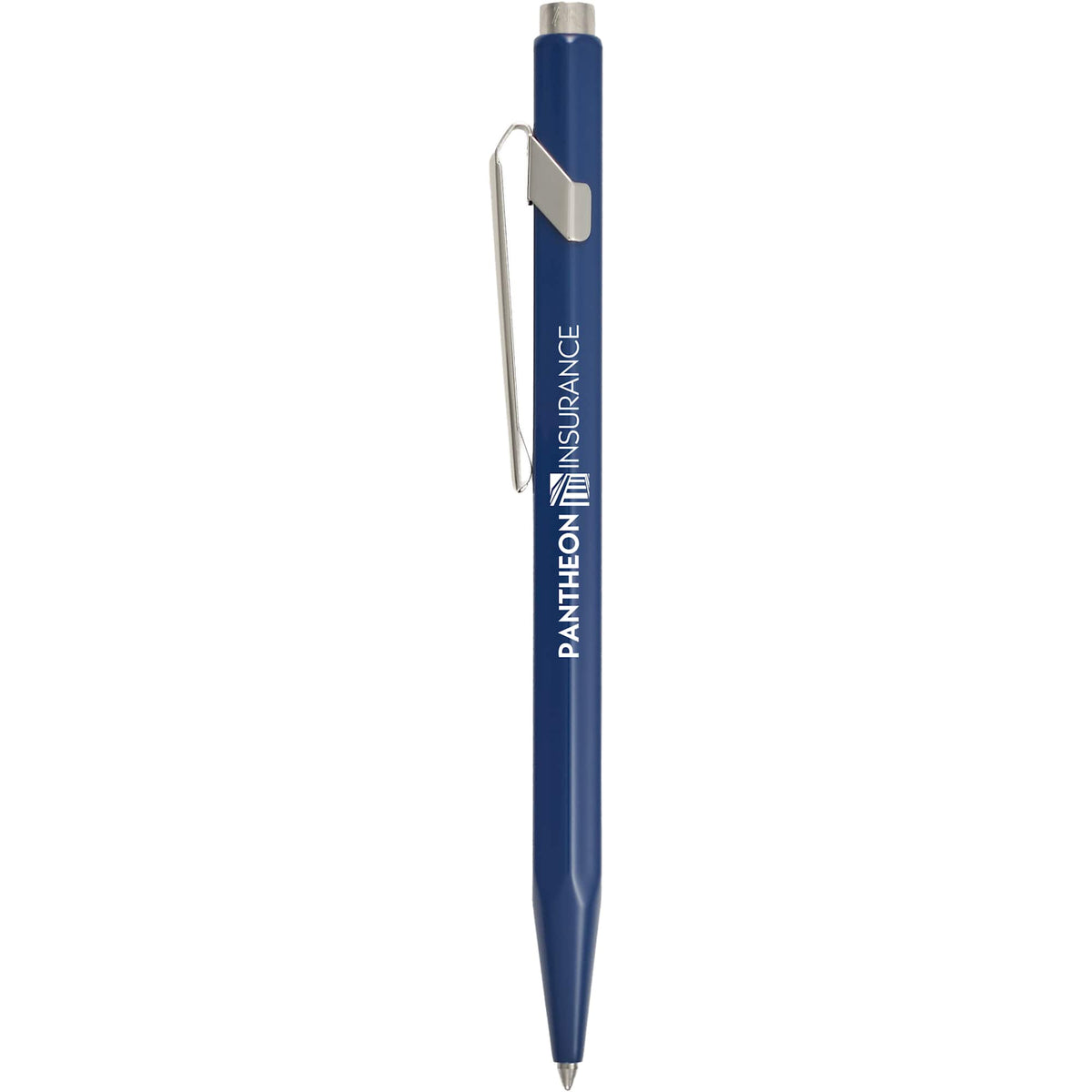Caran d'Ache 849 Ballpoint Pen in Lacquered Colors - Dark Blue - Front