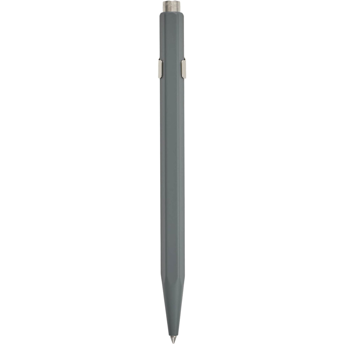 Caran d'Ache 849 Ballpoint Pen in Lacquered Colors - Gray - Back