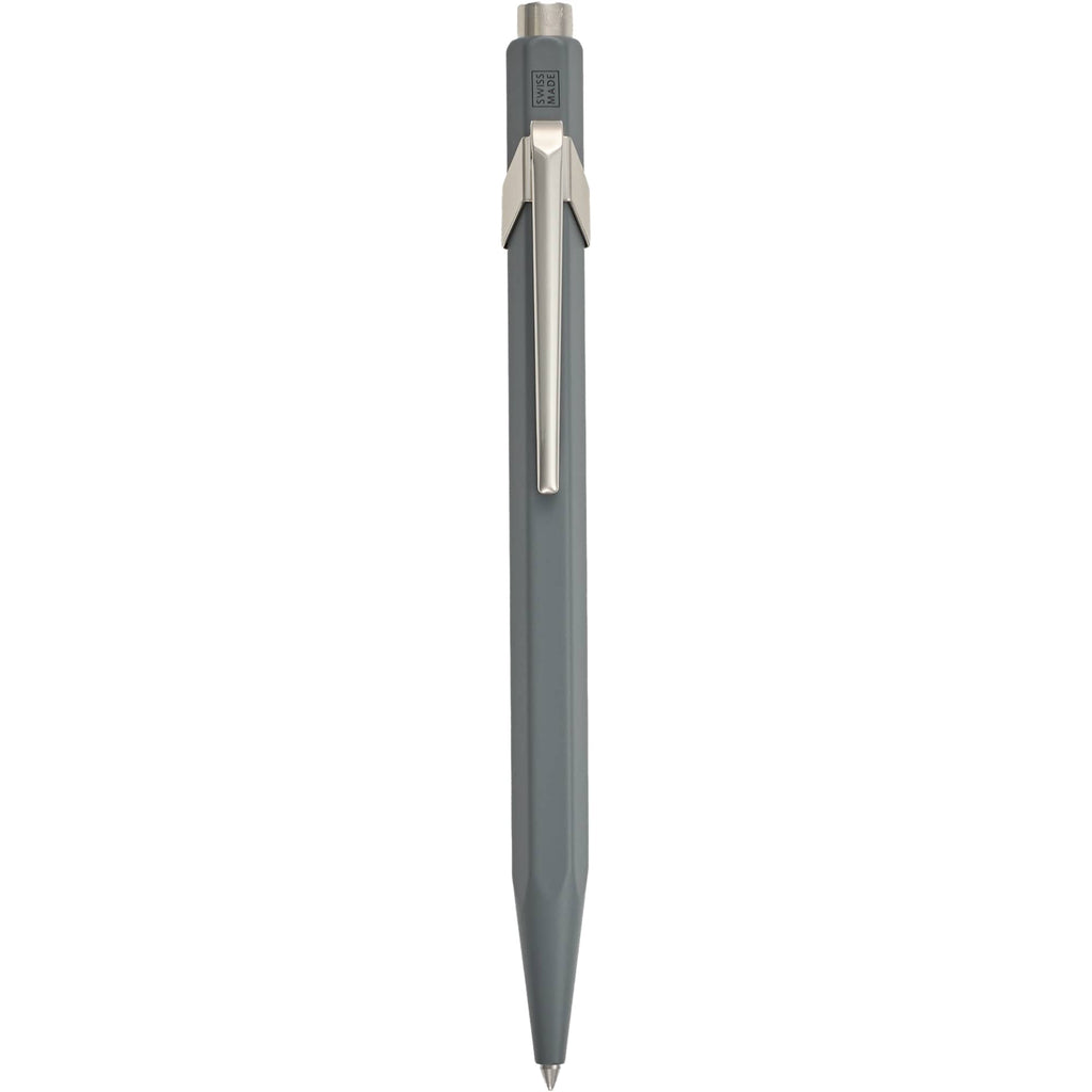 Caran d'Ache 849 Ballpoint Pen in Lacquered Colors - Gray - Clip