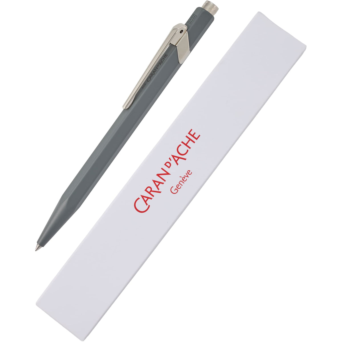 Caran d'Ache 849 Ballpoint Pen in Lacquered Colors - Gray - Detail 3