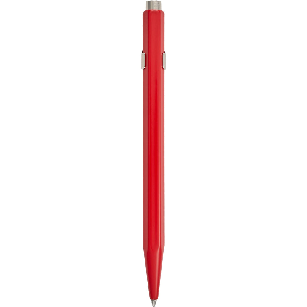 Caran d'Ache 849 Ballpoint Pen in Lacquered Colors - Red - Back
