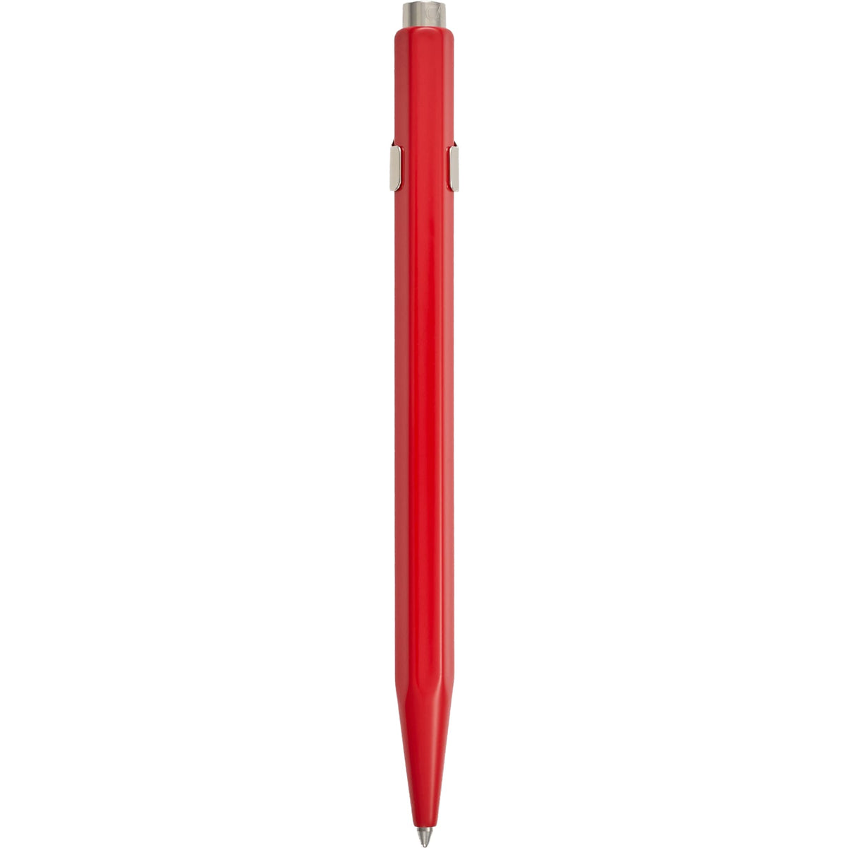 Caran d'Ache 849 Ballpoint Pen in Lacquered Colors - Red - Back