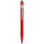 Caran d'Ache 849 Ballpoint Pen in Lacquered Colors - Red - Clip
