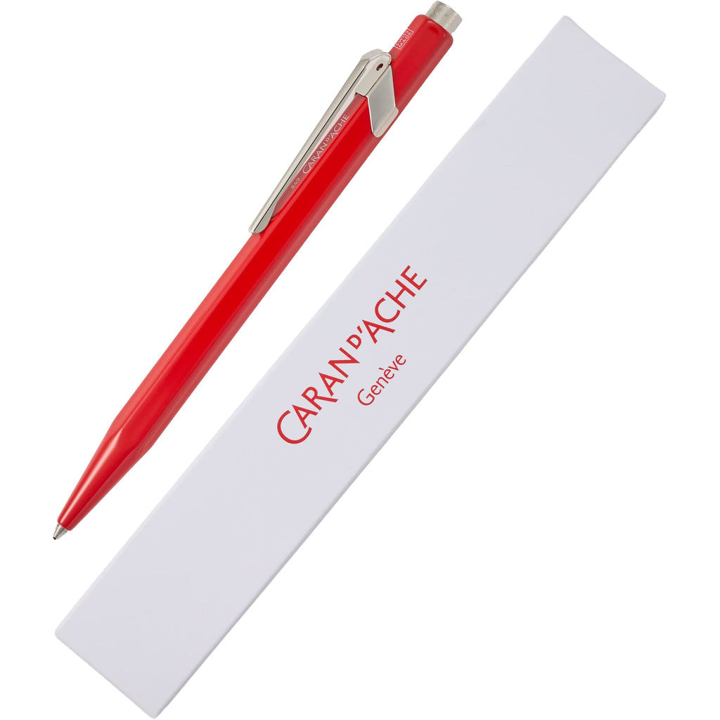 Caran d'Ache 849 Ballpoint Pen in Lacquered Colors - Red - Detail 3