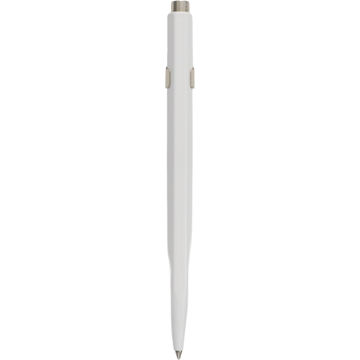 Caran d'Ache 849 Ballpoint Pen in Lacquered Colors - White - Back