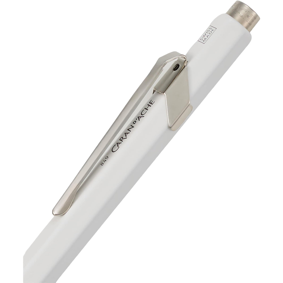 Caran d'Ache 849 Ballpoint Pen in Lacquered Colors - White - Detail 2
