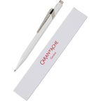 Caran d'Ache 849 Ballpoint Pen in Lacquered Colors - White - Detail