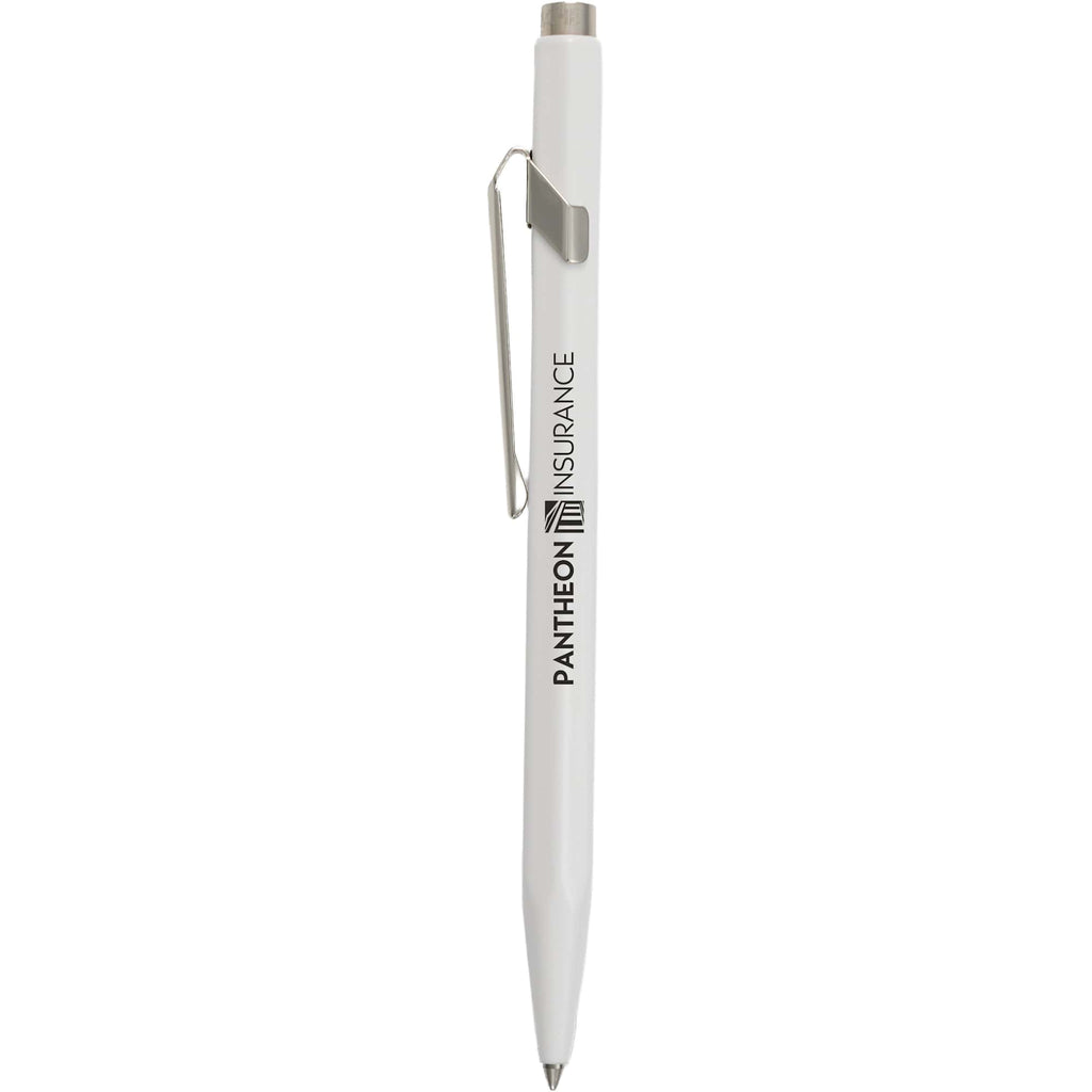 Caran d'Ache 849 Ballpoint Pen in Lacquered Colors - White - Front