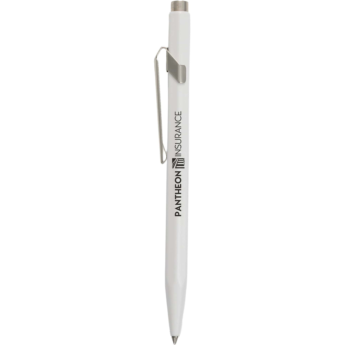 Caran d'Ache 849 Ballpoint Pen in Lacquered Colors - White - Front
