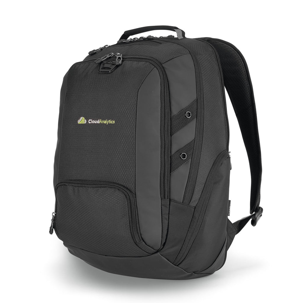 Carbon Laptop Backpack with Lay Flat Sleeve, 15 Inch - Black - View 1