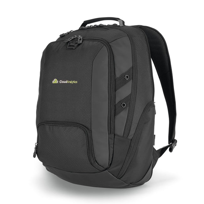 Carbon Laptop Backpack with Lay Flat Sleeve, 15 Inch