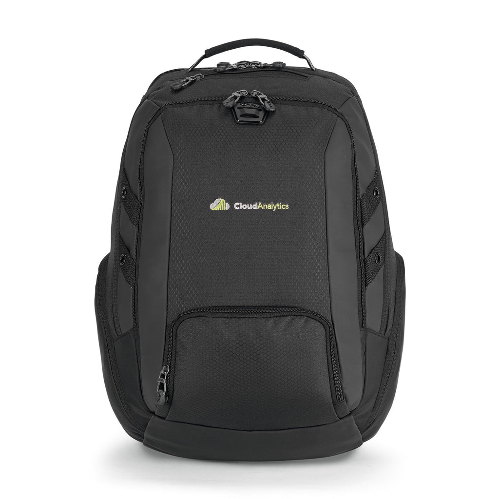 Carbon Laptop Backpack with Lay Flat Sleeve, 15 Inch - Black - View 2