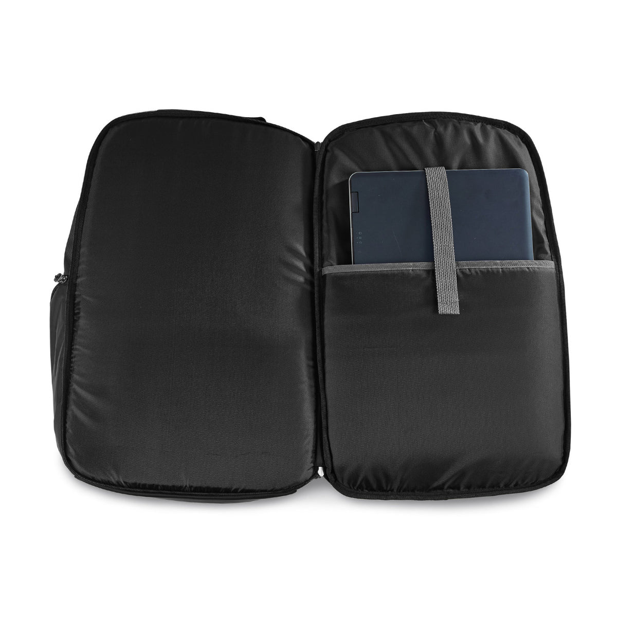 Carbon Laptop Backpack with Lay Flat Sleeve, 15 Inch - Black - View 5