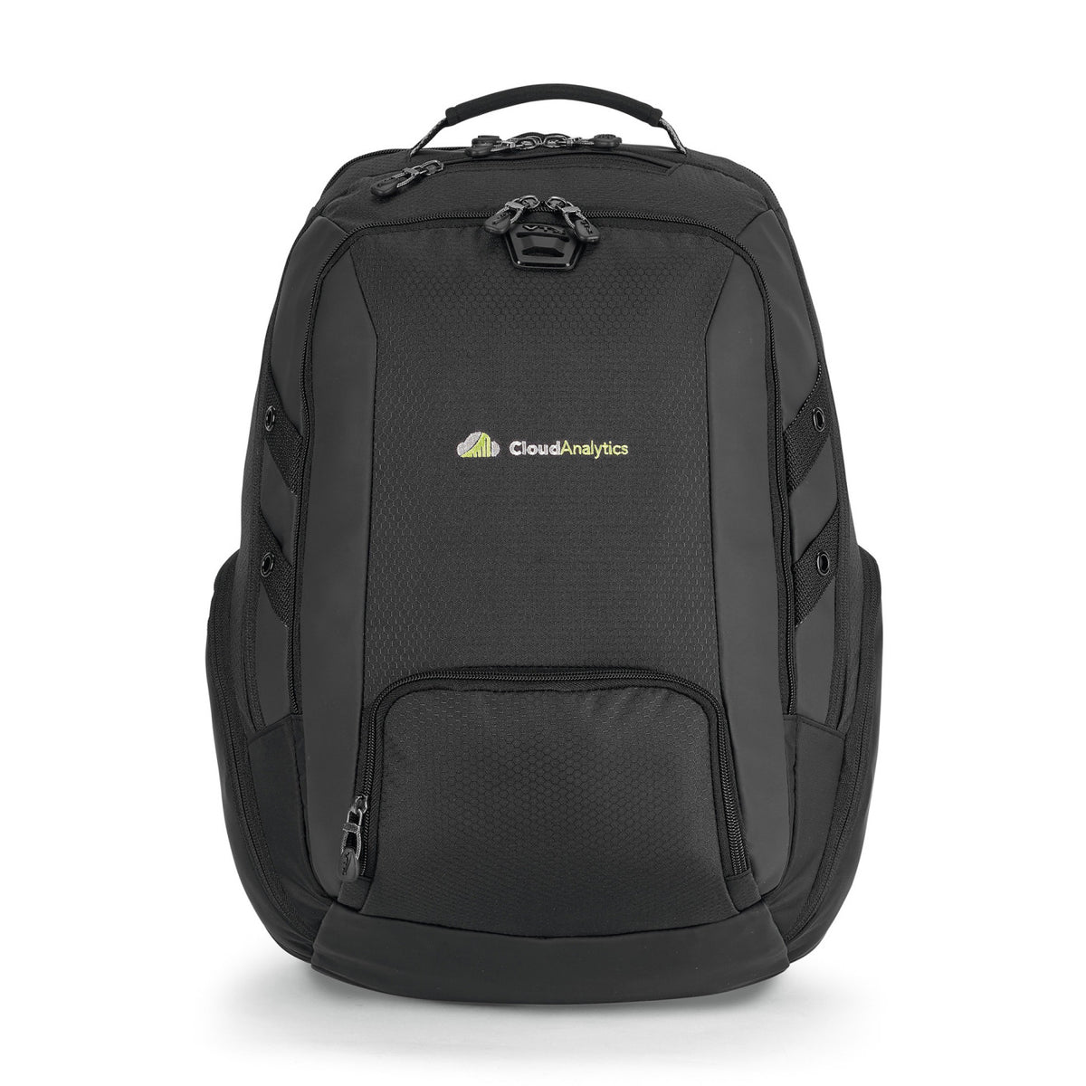 Carbon Laptop Backpack with Lay Flat Sleeve, 15 Inch Transfer - Black - View 2