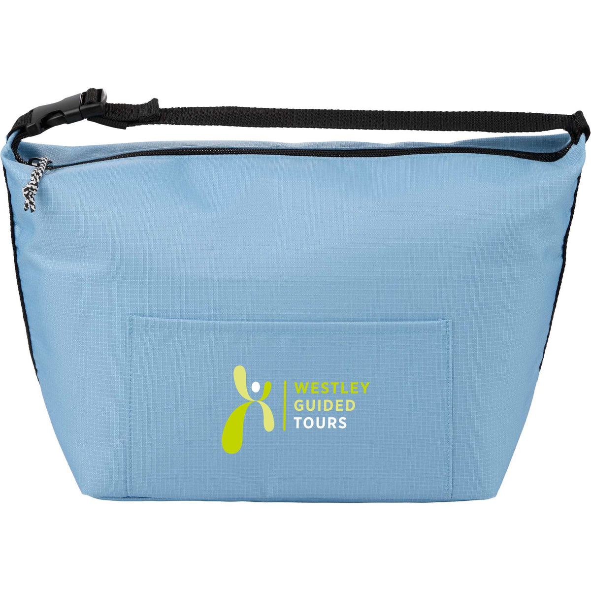 Caribou Drift Recycled Cooler for 9 Cans Embroidery - Light Blue - Front