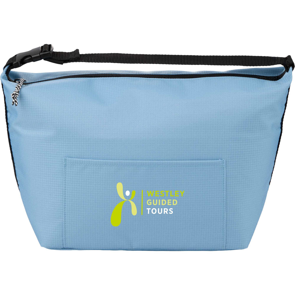 Caribou Drift Recycled Cooler for 9 Cans Transfer - Light Blue - Front