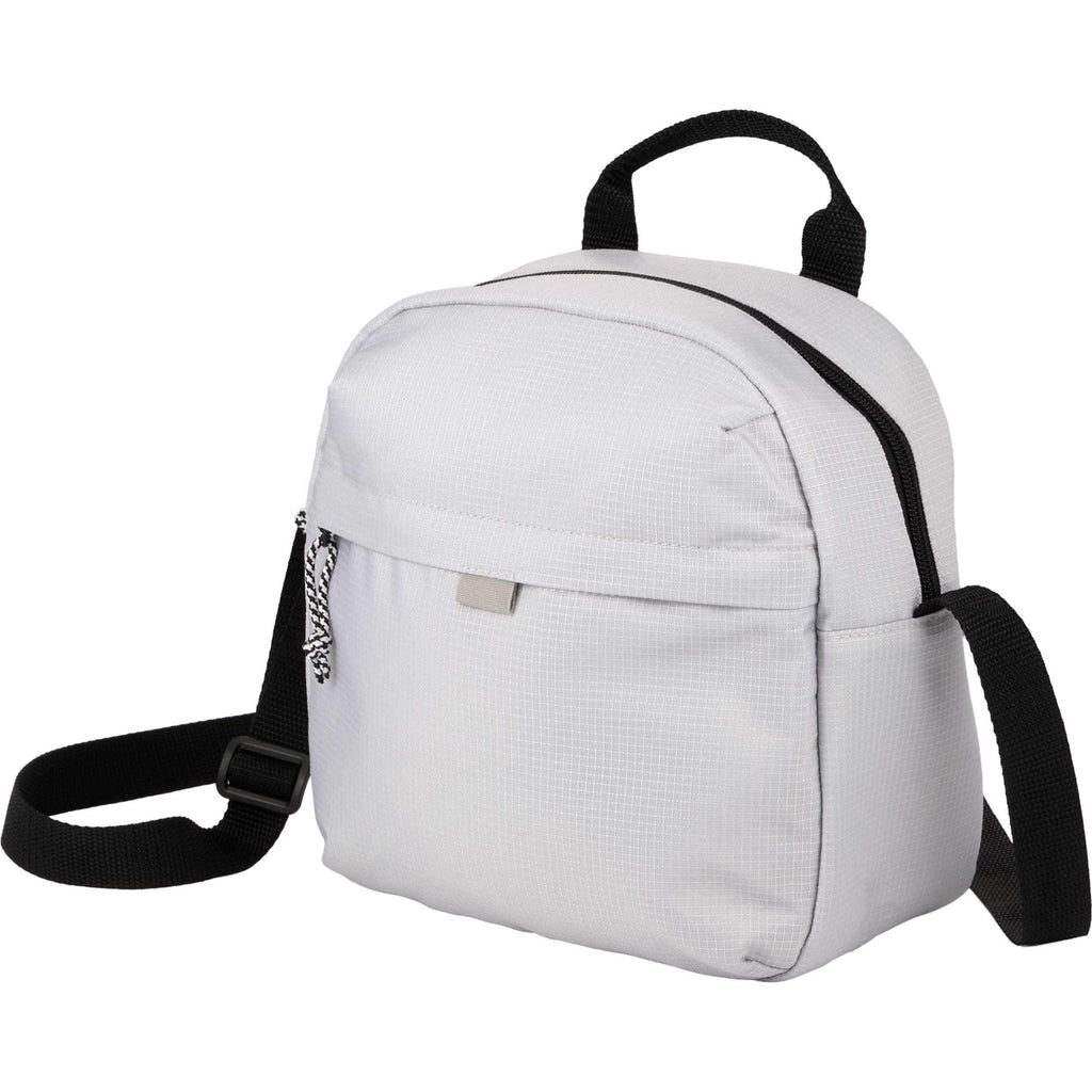 Caribou Recycled Lunch Cooler for 6 Cans Embroidery - Beige - Left Angle