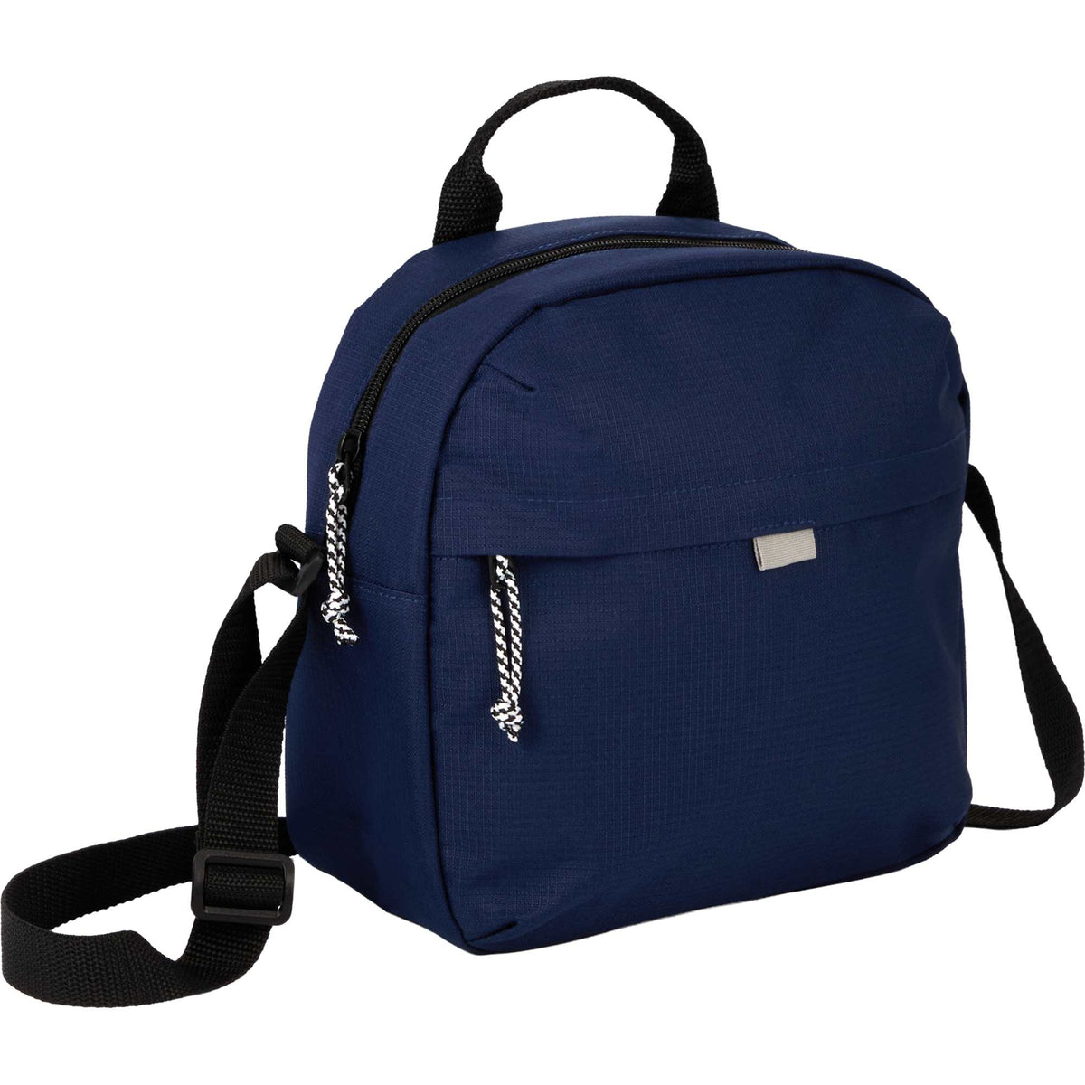 Caribou Recycled Lunch Cooler for 6 Cans Embroidery - Navy - Right Angle