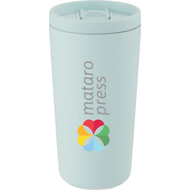 Carissa Recycled Steel Tumbler with Slide Lid, 14 oz Full Color