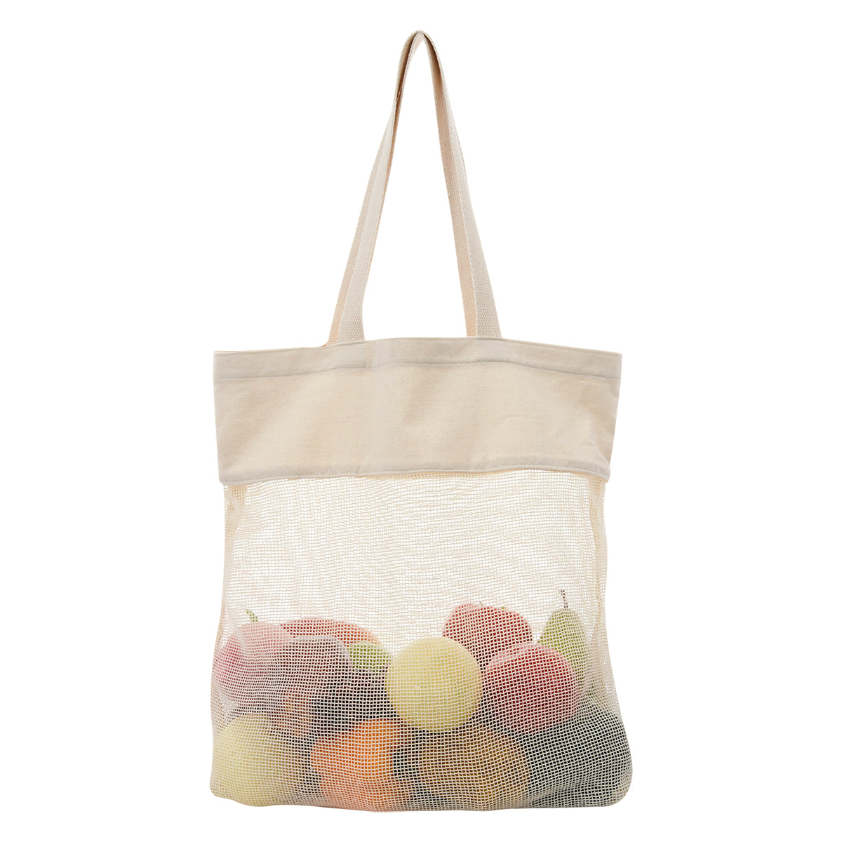 Carlisle Cotton Market Tote Bag, 8 oz - Natural - Inset2