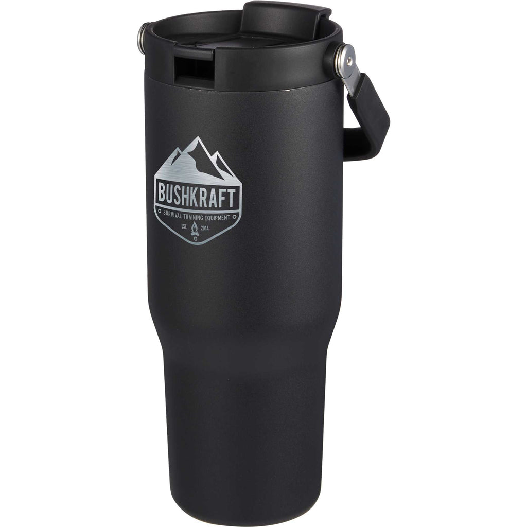 Carnival Sip or Swig Recycled Tumbler, 30 oz Laser Engraving - Black - Front