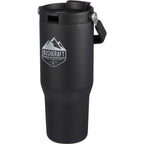 Carnival Sip or Swig Recycled Tumbler, 30 oz Laser Engraving - Black - Front