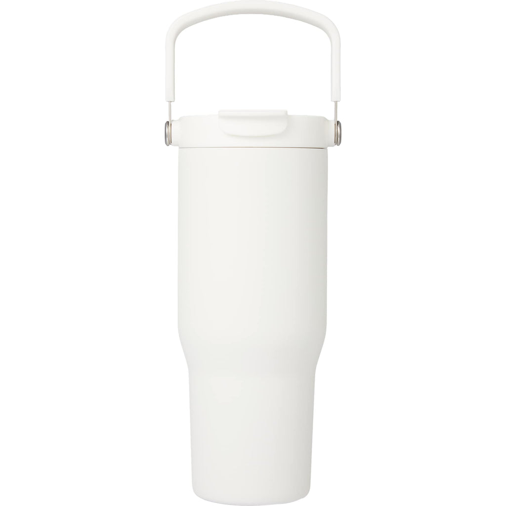 Carnival Sip or Swig Recycled Tumbler, 30 oz Laser Engraving - White - Back