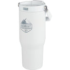 Carnival Sip or Swig Recycled Tumbler, 30 oz Laser Engraving - White - Front
