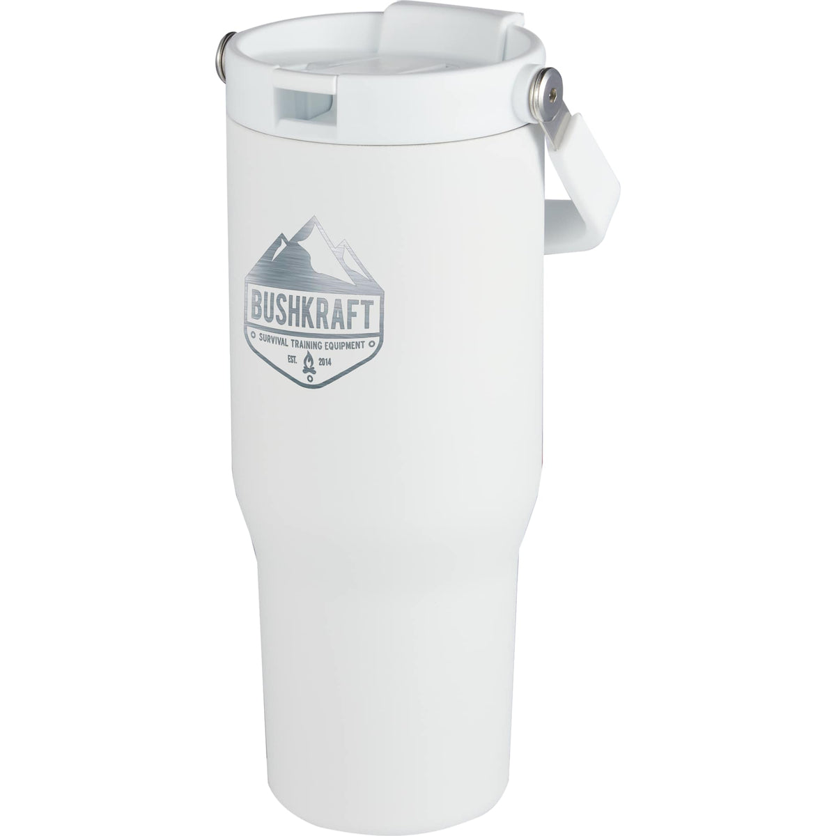 Carnival Sip or Swig Recycled Tumbler, 30 oz Laser Engraving - White - Front