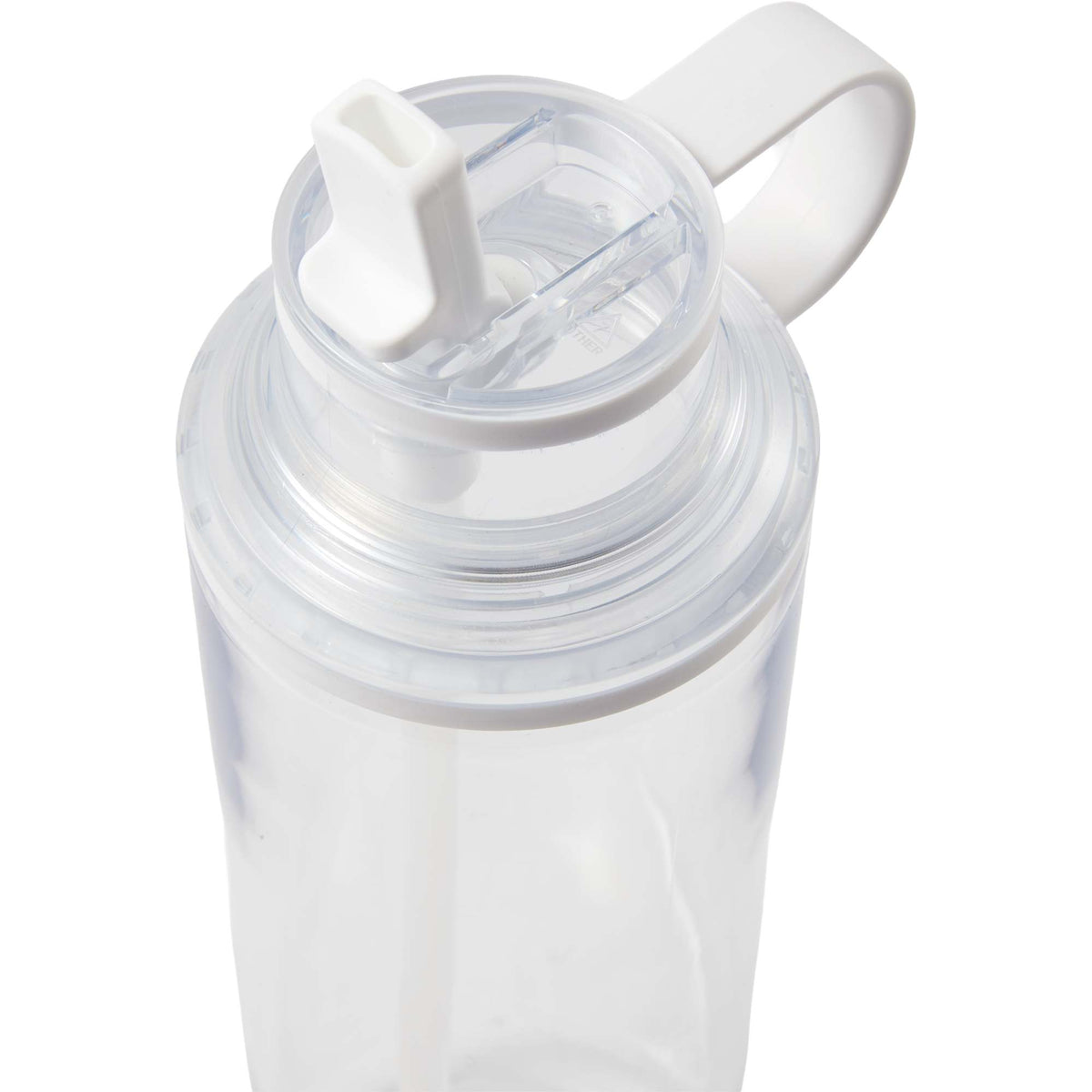 Carol Straw Sports Bottle in Recycled PET, 30 oz - Clear - Detail 2