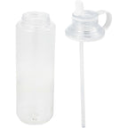 Carol Straw Sports Bottle in Recycled PET, 30 oz - Clear - Detail