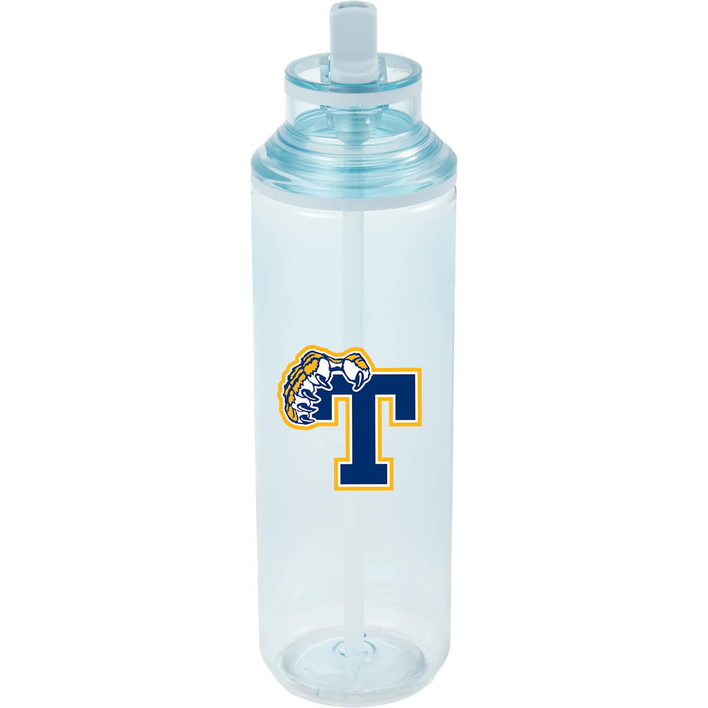 Carol Straw Sports Bottle in Recycled PET, 30 oz - Light Blue - Front