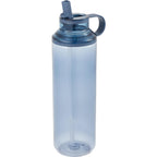 Carol Straw Sports Bottle in Recycled PET, 30 oz - Midnight Blue - Left Angle