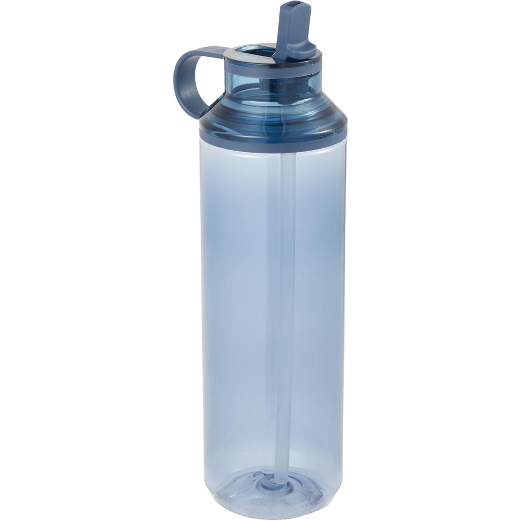 Carol Straw Sports Bottle in Recycled PET, 30 oz - Midnight Blue - Right Angle