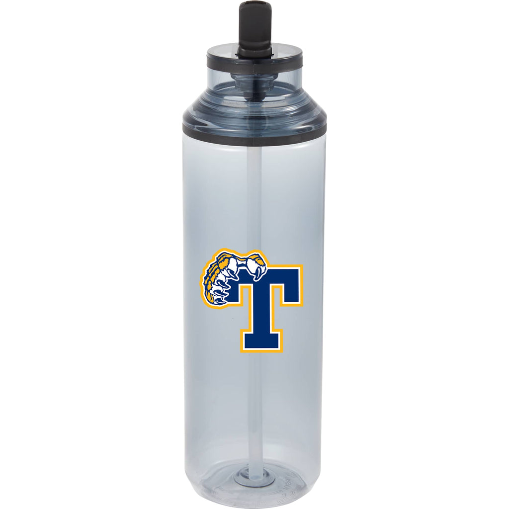 Carol Straw Sports Bottle in Recycled PET, 30 oz - Smoke - Front