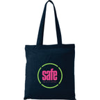 Carolina Slim Cotton Canvas Tote, 4 oz - Navy Blue - Front