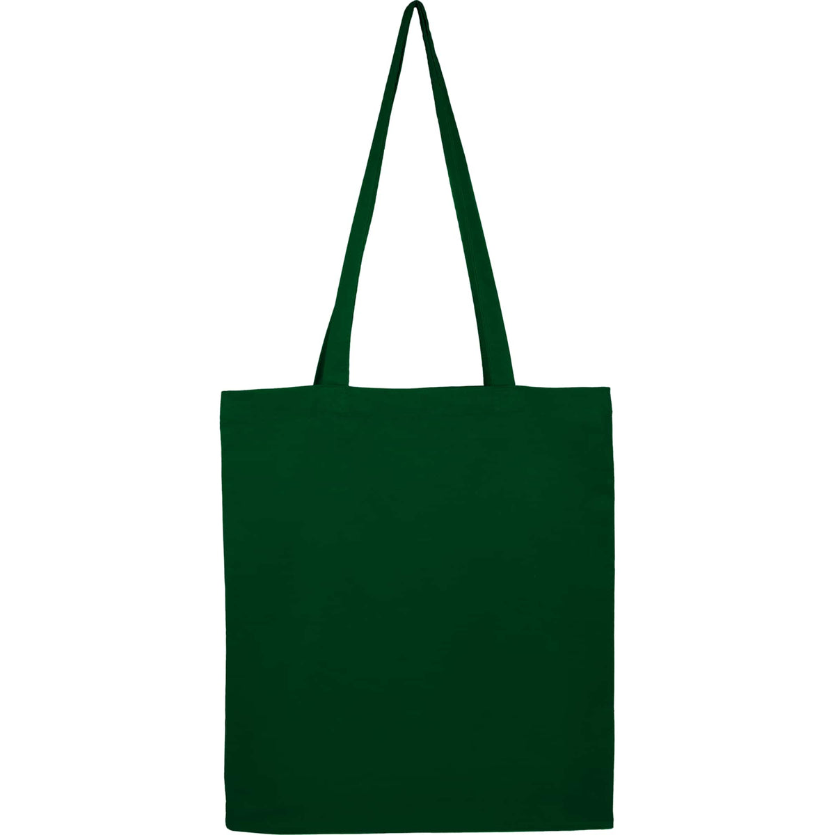Carolina Slim Organic Cotton Tote, 4 oz Embroidery - Green - Back