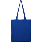 Carolina Slim Organic Cotton Tote, 4 oz Embroidery - Royal - Back