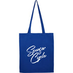 Carolina Slim Organic Cotton Tote, 4 oz Embroidery - Royal - Front