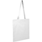 Carolina Slim Organic Cotton Tote, 4 oz Embroidery - White - Right Angle