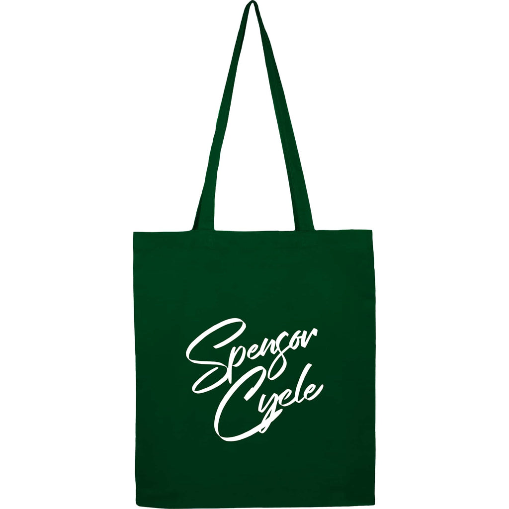 Carolina Slim Organic Cotton Tote, 4 oz - Green - Front