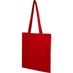 Carolina Slim Organic Cotton Tote, 4 oz - Red - Left Angle